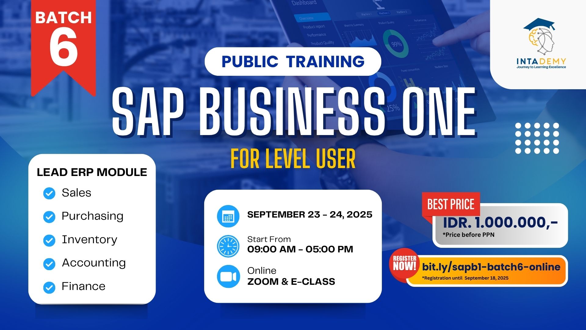  Public Training - SAP Business One (Online) Batch 6